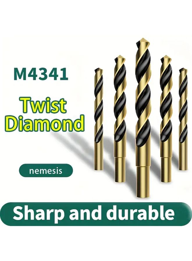 Cobalt Twist Drill Bits For Stainless Steel Heavy Duty High Speed Steel Straight Shank Brick Hole Saw 6 8 10mm 3 Pack - Image 2