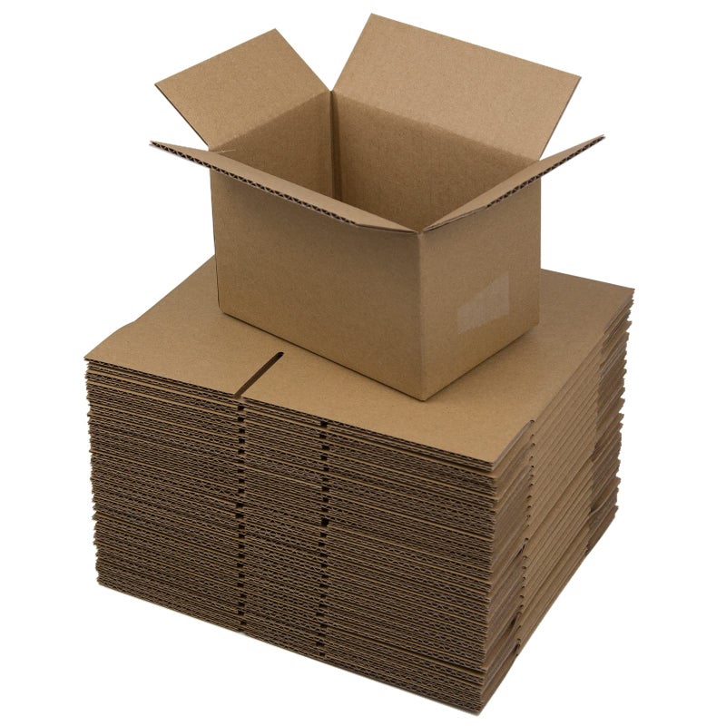 SUNLPH SUNLPH Shipping Boxes 6x4x4 Inches Small Corrugated Cardboard Boxes 25 Pack 