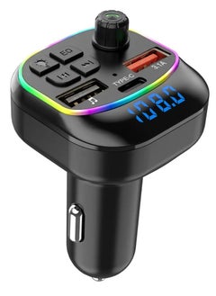 BOLICE BO-X11 BT5.3 FM Transmitter Car MP3 Player Dual USB fast charger Handsfree call Car kit FM modulator with LED light  - Image 1