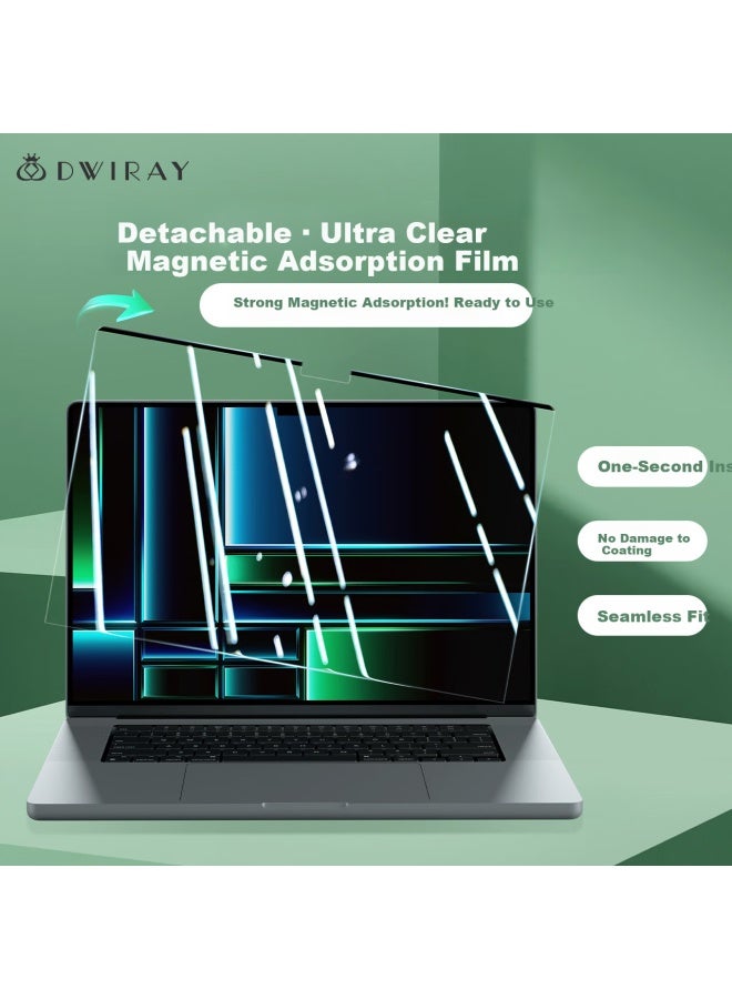 Daiyi Gongfang Magnetic Screen Protector For M4 Apple Laptop, Protective Film For Macbook Air 13.6-inch M2, Ultra-clear Film For Air13 M3 A3113, High-definition Film