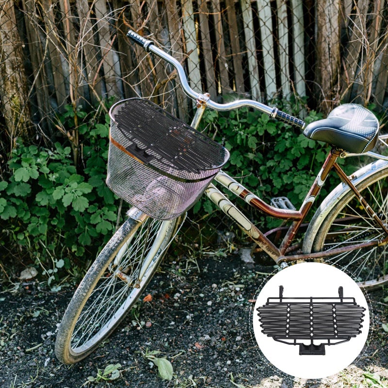 Folding Bike Basket Cover With Lid Lightweight Protector For Outdoor Cycling Use - Image 4