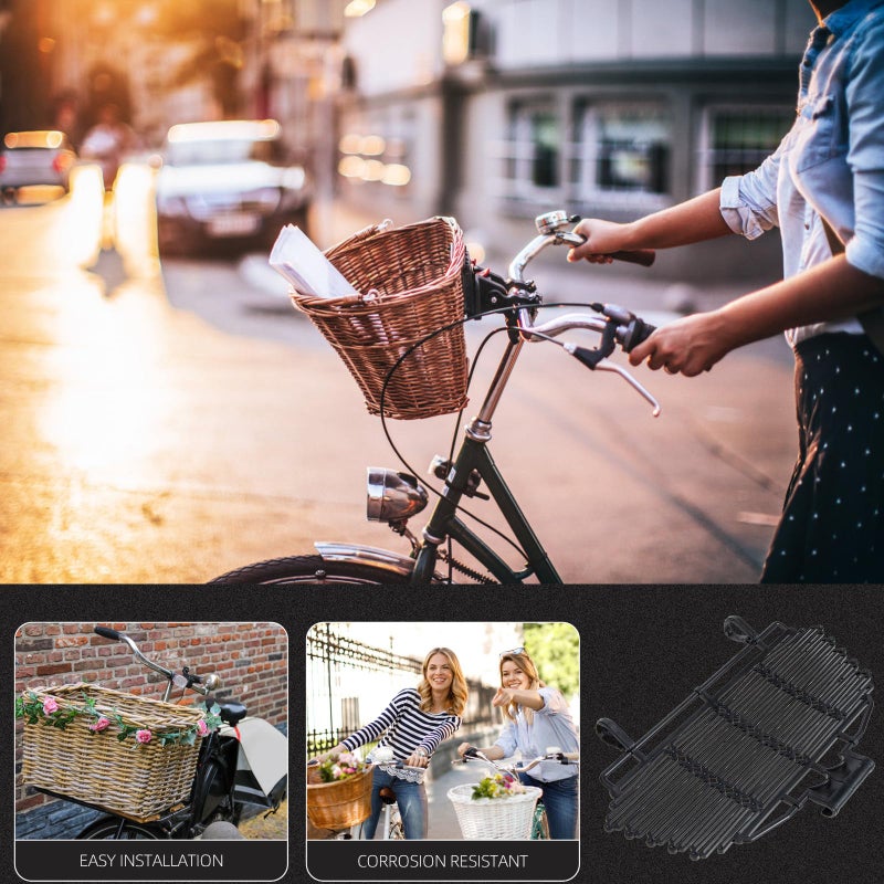 Folding Bike Basket Cover With Lid Lightweight Protector For Outdoor Cycling Use - Image 3