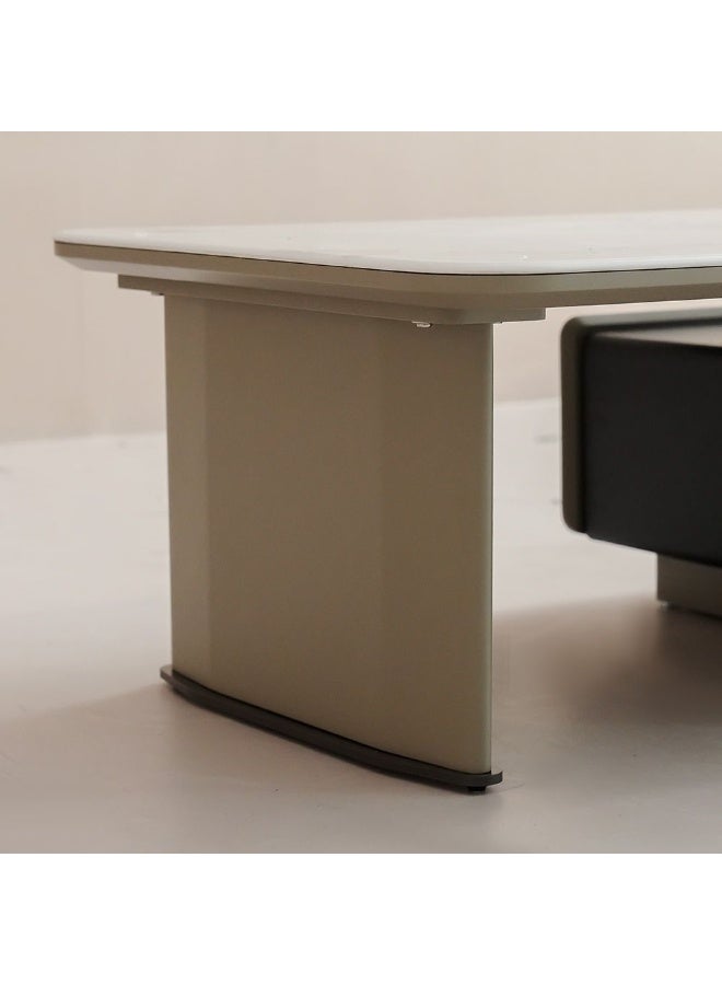 DANUBE HOME Donna Coffee Table - White - Image 5