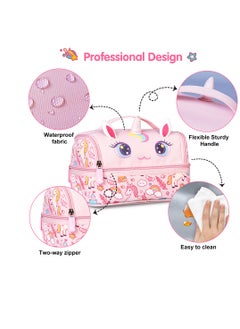 Nohoo Kids Insulated Lunch Bag Unicorn - Pink  - Image 2