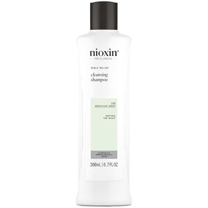 Nioxin SCALP RELIEF CLEANSING SHAMPOO - SHAMPOO FOR SENSITIVE SCALP, 6.7 FL OZ (PACKAGING MAY VARY) - Image 1