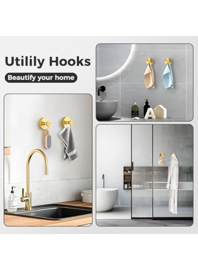 Showerr Hooks for Inside Shower,Suction Cup Hooks for Glass Window,Removable Towel Hooks for Bathrooms,4 Packs  - Image 4