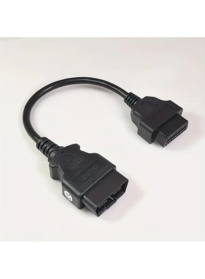 كابل تمديد OBD2 أسود 16 دبوس من الذكر إلى الأنثى، أداة تكييف ماسح ضوئي تشخيصي - Image 2