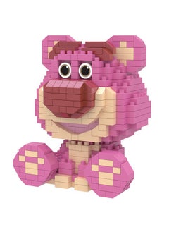 LELE BROTHER 588-Piece Educational Toys Micro Brick Construction Series, Cartoon Strawberry Bear Model Assembling Building Blocks Stacking Blocks Toys for 14+ Years  - Image 1