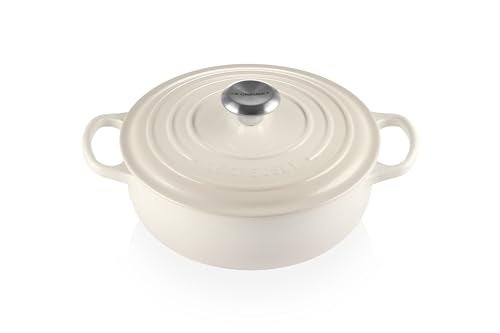 Le Creuset Le Creuset Enameled Cast Iron Signature Sauteuse Oven 35 qt Meringue 