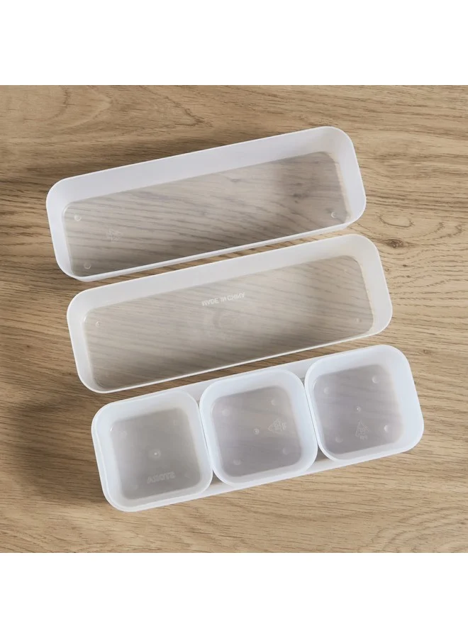Home Box Lousi 6-Piece Drawer Organiser Set 26 x 4.5 x 8.5 cm
