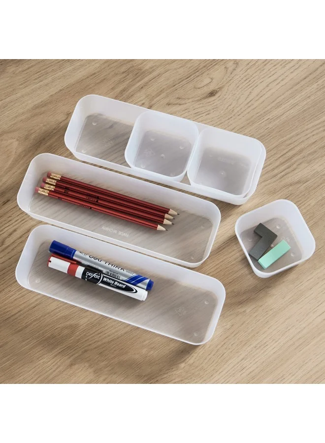 Home Box Lousi 6-Piece Drawer Organiser Set 26 x 4.5 x 8.5 cm