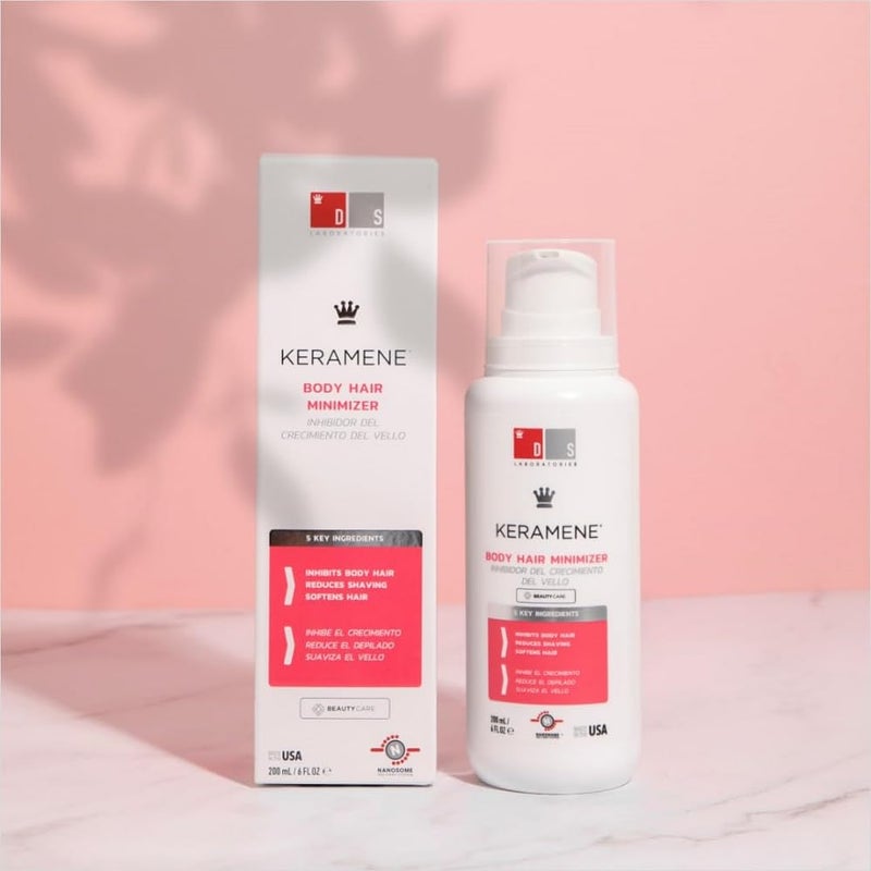 DS LABORATORIES DS Labs Keramene Hair Minimizing Lotion - Helps Reduce the Look of Regrowth Between Hair Removal Sessions, Softens Texture & Smooths Skin, Paraben Free with Witch Hazel, 6 Fl oz - Image 5