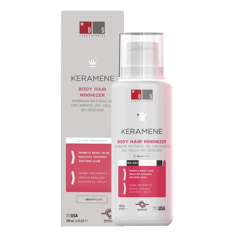 DS LABORATORIES DS Labs Keramene Hair Minimizing Lotion - Helps Reduce the Look of Regrowth Between Hair Removal Sessions, Softens Texture & Smooths Skin, Paraben Free with Witch Hazel, 6 Fl oz - Image 2