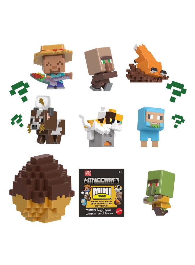 Minecraft Mini Mode Spawn Egg Assortment Collectible Toy Figures - Image 1