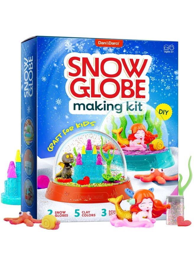 Dan&Darci Snow Globe Making Kit For Kids - Make Your Own Water Globes Kits - Kid Christmas Stocking Stuffers Craft Activities For Age 3 4 5 6 7 8 9 - Diy Art Crafts - Gifts Ideas And Toys For Boys - Image 1