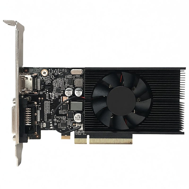 بطاقة رسوميات ألعاب Yeston GT1030-4G D4 بسعة ذاكرة 4 جيجابايت / 64 بت / DDR4 وترددات 1152-1380 ميجاهرتز / 2100 ميجاهرتز ومعابير إخراج HD+DVI-D - Image 1