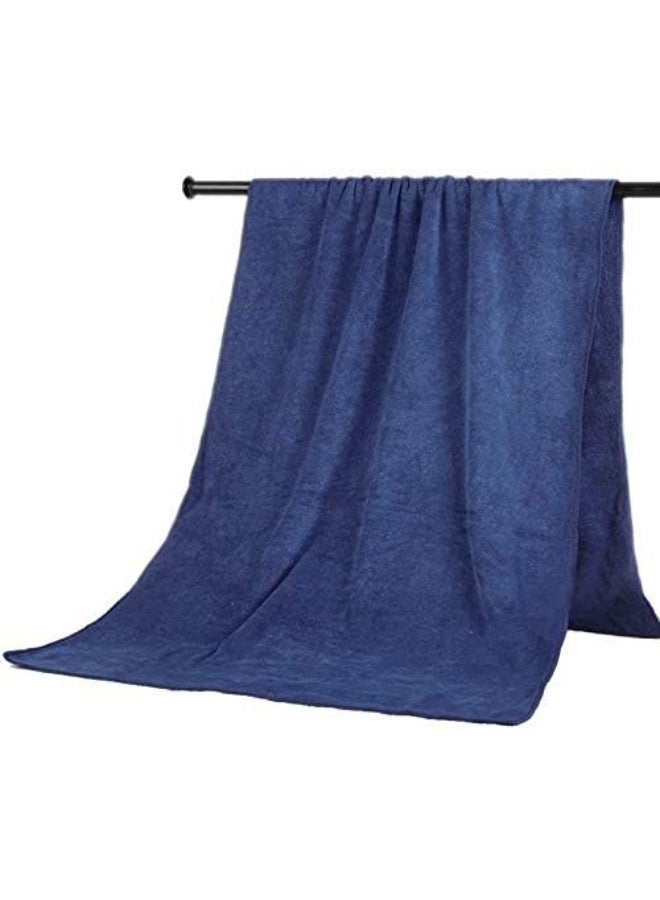 Microfiber Bath Towel (Navy Blue, 80 x 170cm) - Image 2