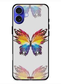 Apple iPhone 16 Protective Case Cover Digital Art Simple Background Minimalism Butterfly