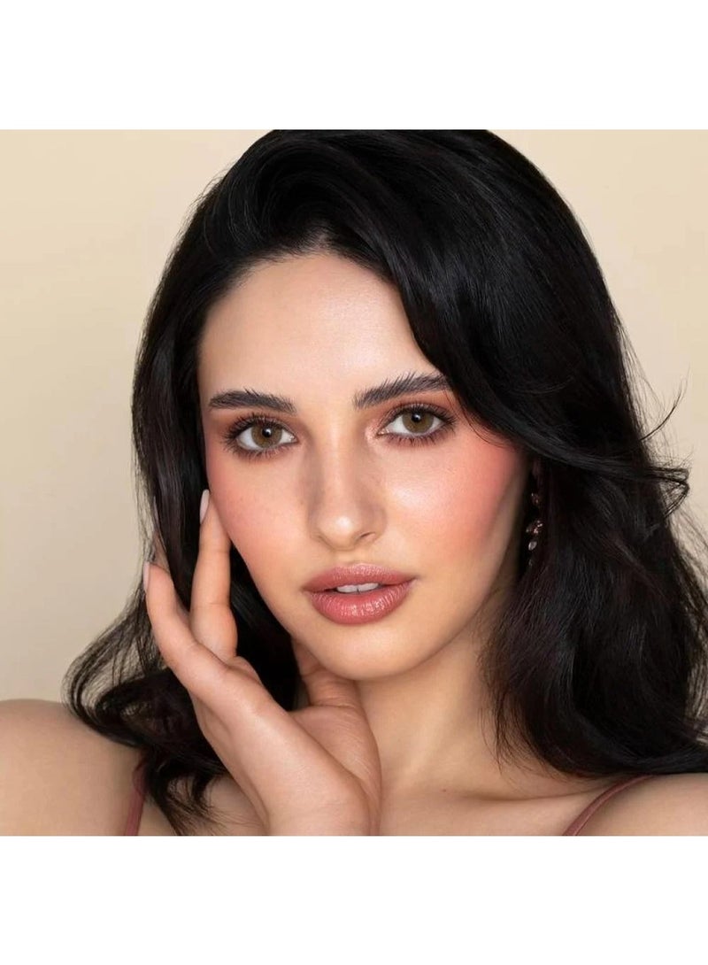 Dahab Contact Lenses, Natural Brunette Color #38, for Daily Use - Image 2