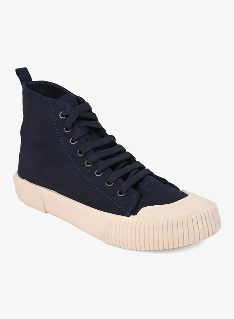 Styli Active  Hi-Top Canvas Lace Up Sneakers for Men | Best Price UAE