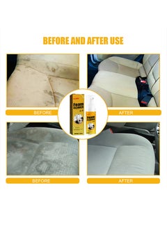 EELHOE Foam Cleaner,Flushing Car Interior Cleaning,Grease-Free Cleaner All Purpose Foam Cleaner Spray Lemon Flavor For Car House Kitchen-100ml  - Image 2
