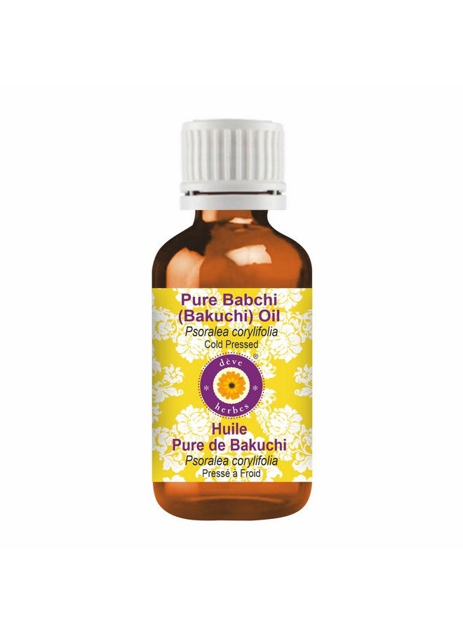 Deve Herbes Pure Babchi (Bakuchi) Oil (Psoralea corylifolia) | Cold Pressed | Natural | Undiluted | For Diluting Essential Oils | For Skin & Massage | Men & Women | 5ml - Image 1