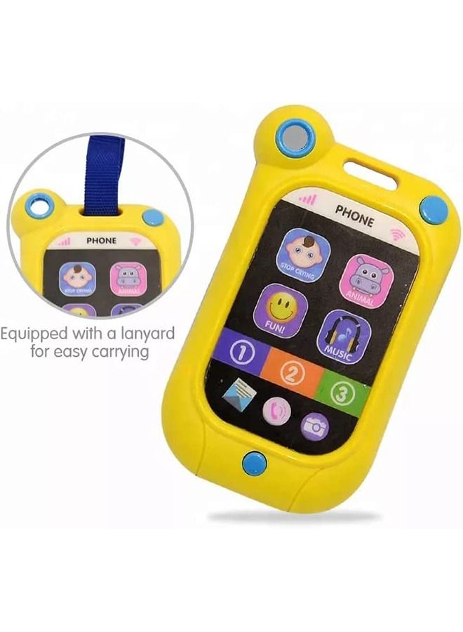 Electronic Mobile Phone Toys For Kids Cell Phone Musical Toy With 3 Different Modes Music Animals Sounds Learning Educational Musical Mobile Toys For Baby Toddlers 1 2 3 Years Boys Girls 
