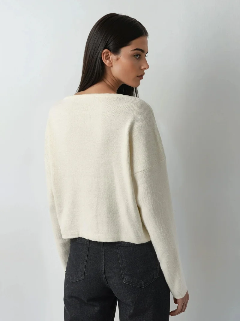 MY FASHION MY FASHION Textured Ribbed Knitwear Cardigan with Button Closure