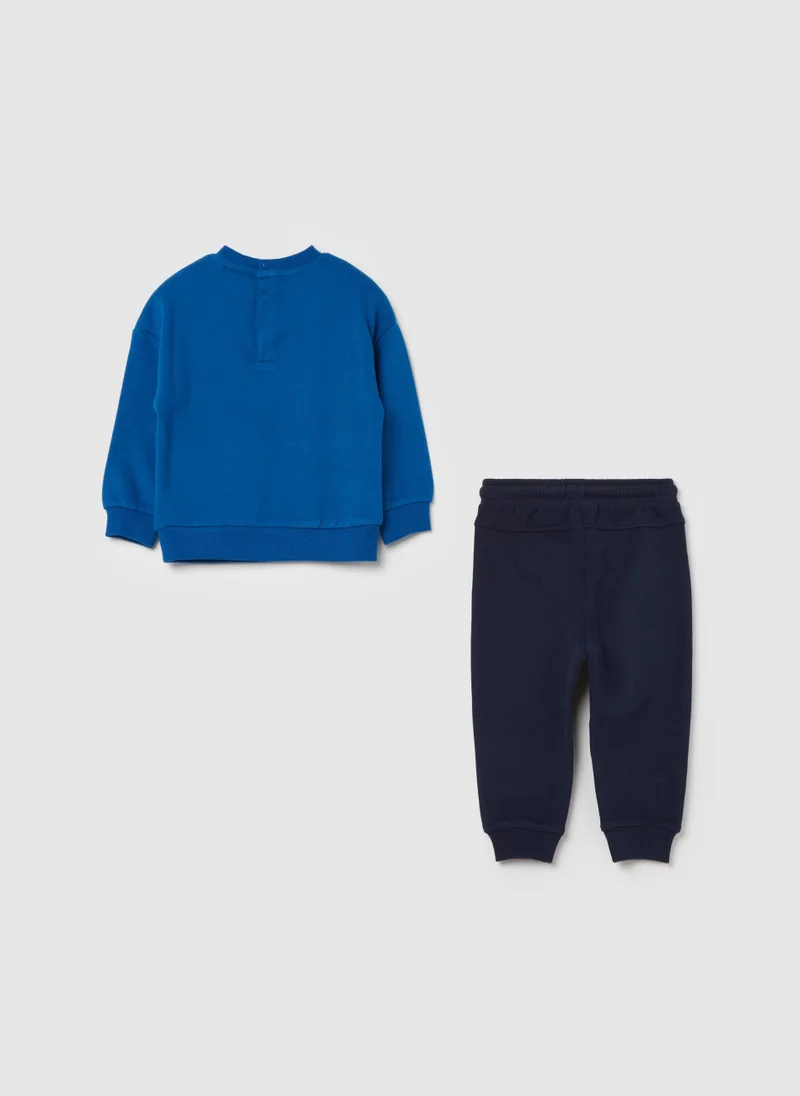 او في اس Fleece jogging set with Mickey Mouse print