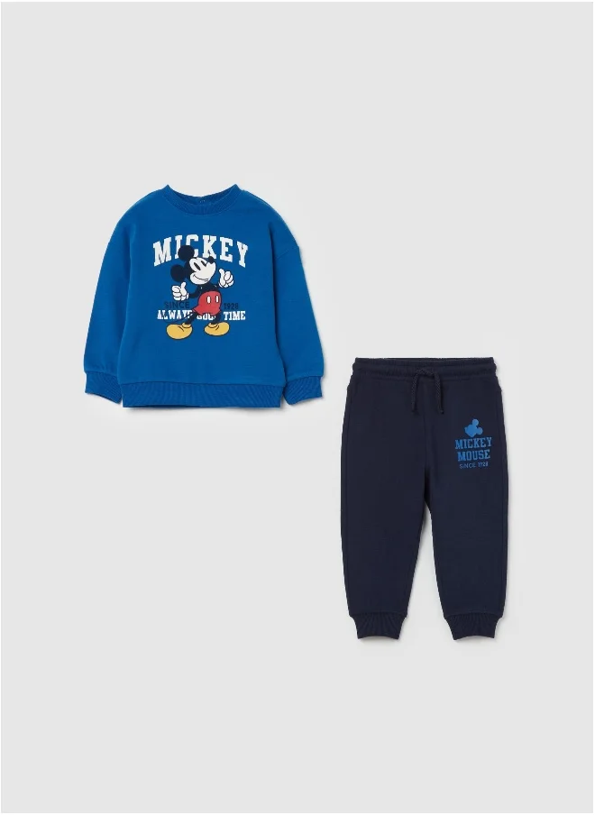 Ovs Fleece jogging set with Mickey Mouse print