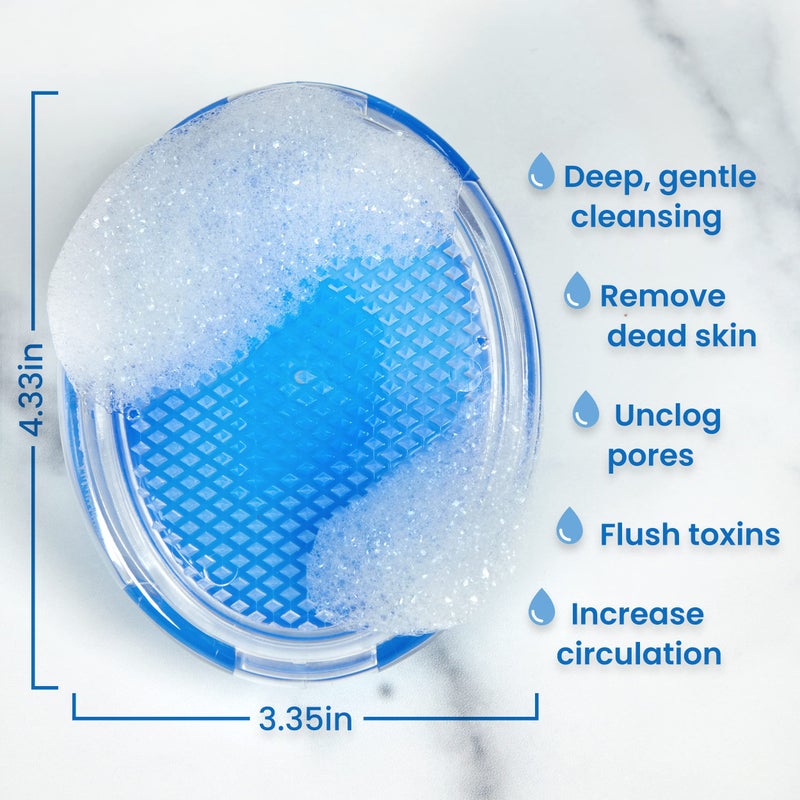 Dylonic Exfoliating Body Scrub Razor Bump Brush and Ingrown Hairs Solution - Skin Exfoliator for Body Shaving Irritation, Strawberry Legs, Armpit, Bikini Line - Exfoliator Scrubber Loofah - Image 3