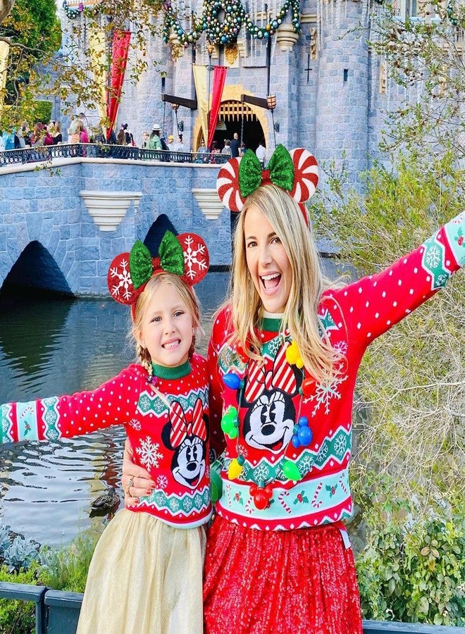 ETLUK Christmas Mouse Ears Headbands, Shiny Party Ears Accessories for Christmas Park and Adults/Kids - Image 4