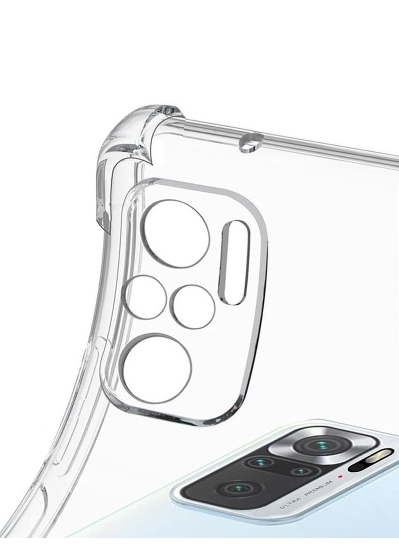 CATANES غطاء واقي شفاف من TPU لهاتف Xiaomi Redmi Note 10S 4G، غطاء شفاف ناعم بأربع زوايا - Image 2