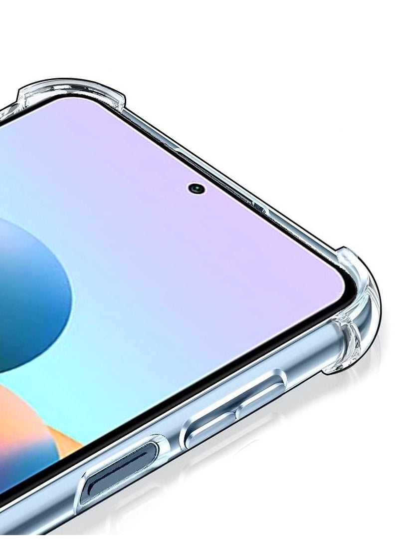 CATANES غطاء واقي شفاف من TPU لهاتف Xiaomi Redmi Note 10S 4G، غطاء شفاف ناعم بأربع زوايا - Image 3