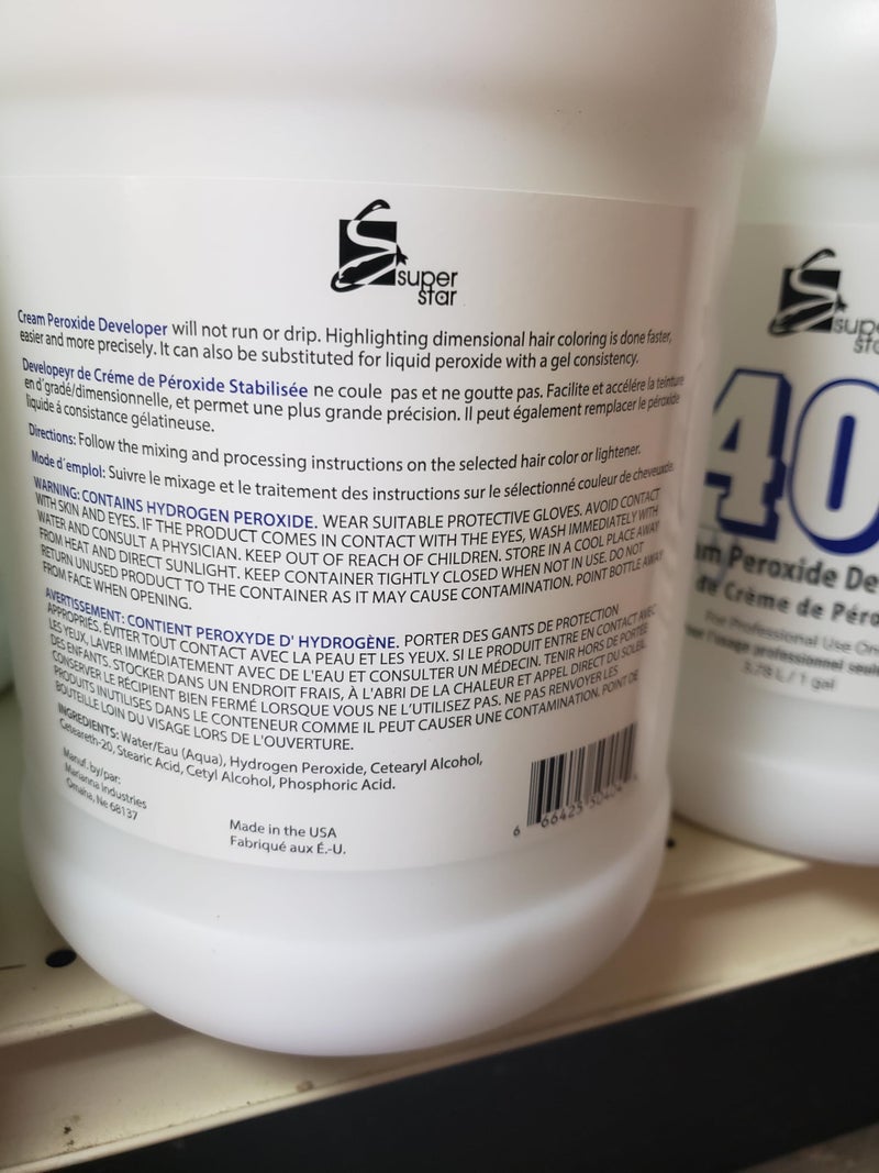Super Star Stabilized Cream Peroxide Developer, 40v Hc-50404 - Image 2