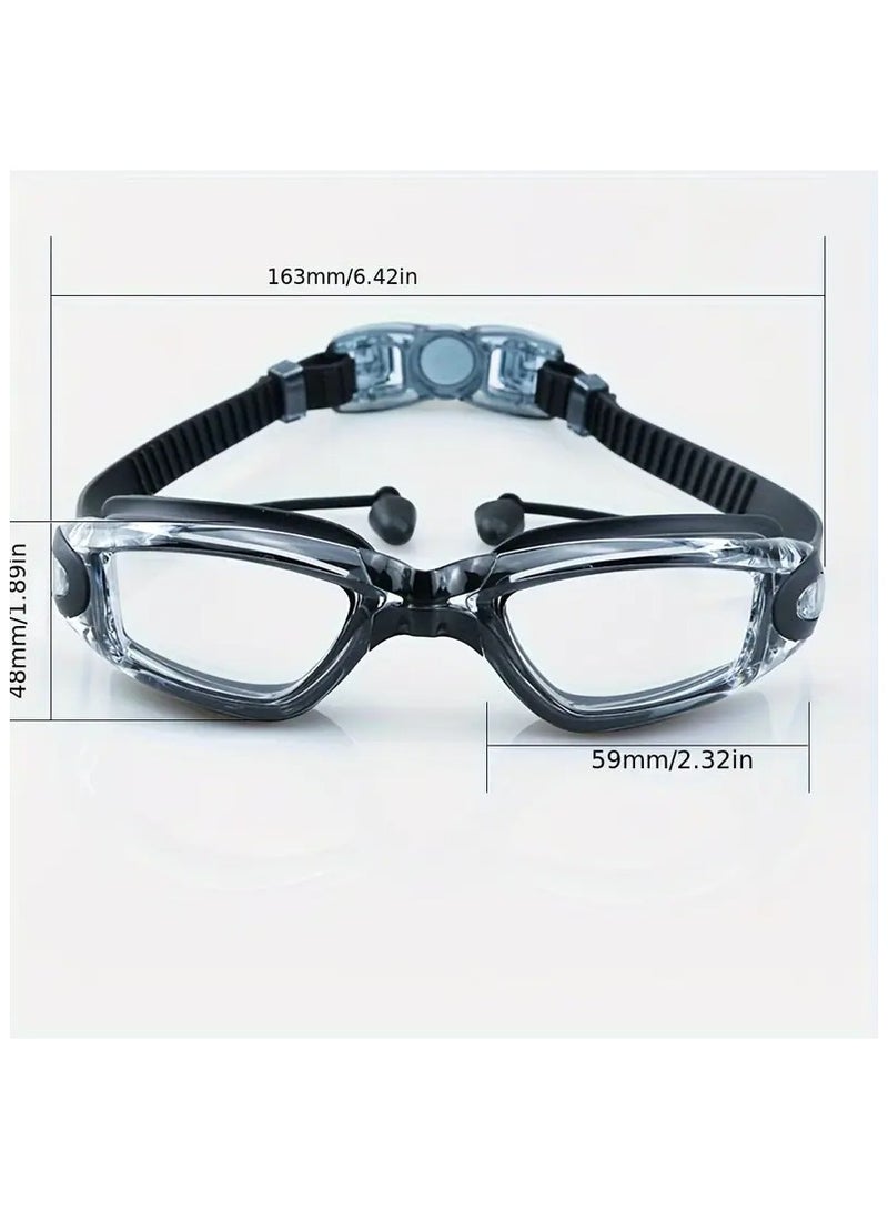 Goolsky Anti-Fog, Waterproof Swim Goggles with Adjustable Strap & Earplugs - Comfort Fit for Men & Women, Ideal for Training & Play - Image 5