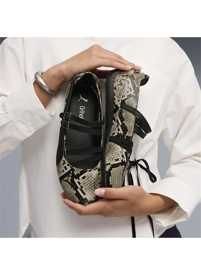 Puma PUMA Black-Vapor Gray Speedcat Ballet Snake Print Sneakers Women for Women | Best Price UAE