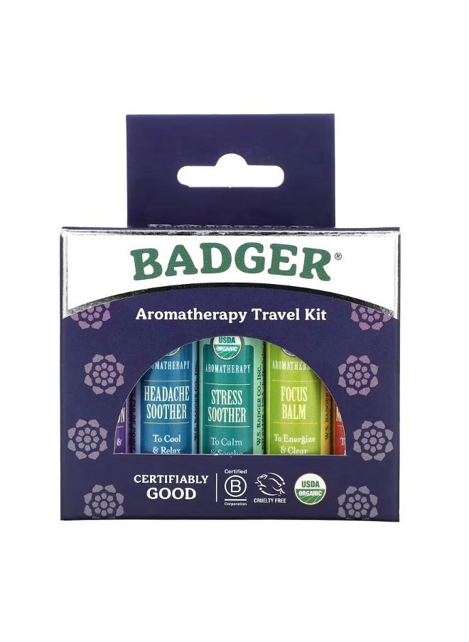 Badger Company Aromatherapy Travel Kit 5 Pack 0.15 oz 4.3 g Each  - Image 2