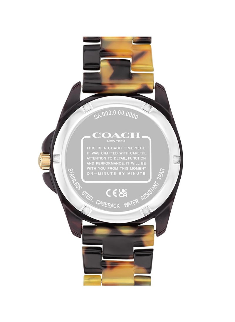 COACH ساعة يد نسائية مصنوعة من خليط معدني دائرية الشكل 14504187 - 36 ملم  - Image 3