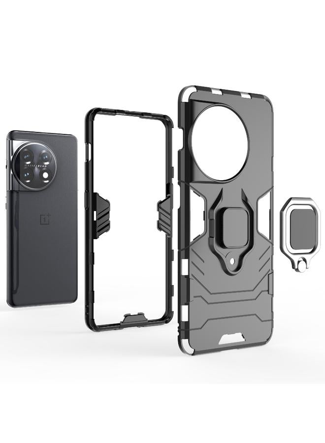 erorex Case For OnePlus 11 5G Magnetic Ring Holder PC + TPU Phone Case - Image 5