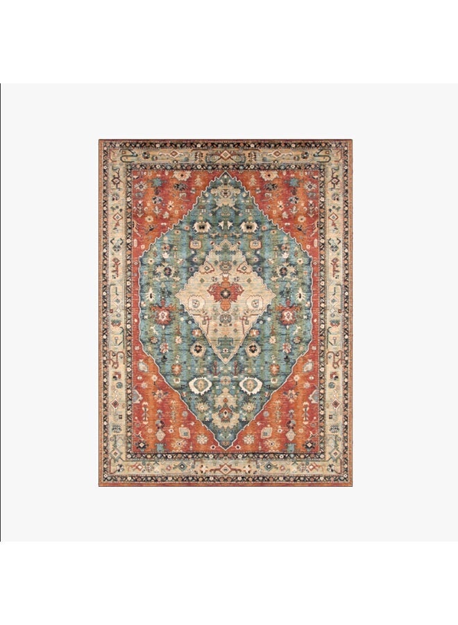 Light Luxury Middle Eastern Turkish Ethnic Retro Rug 140x200cm Living Room Sofa Coffee Table Bedroom Bedside Carpet - Image 3