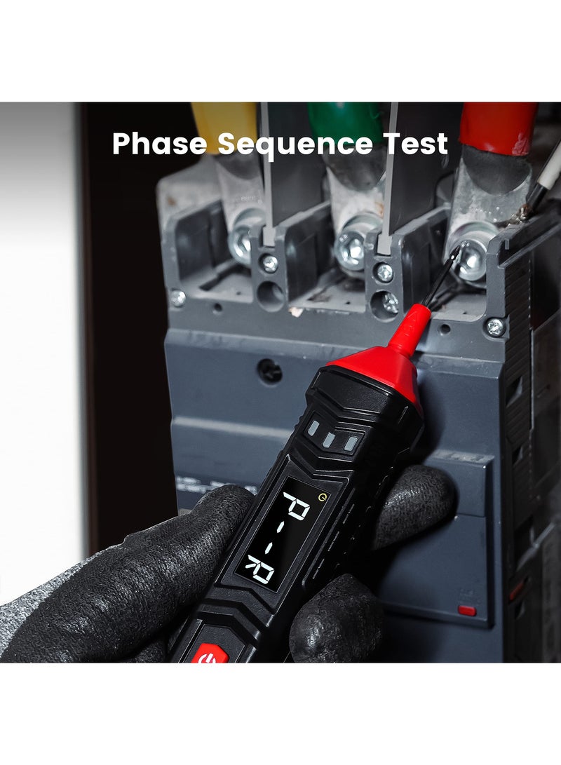 Voltage Tester Electrical Tester, Small Multimeter 0.8V-600V, Pen-Type Multimeter, Professional Pen Fit for AC/DC Voltage/Live Wire Test/Capacitance/Resistance/Continuity/Diode, ST120 - Image 5