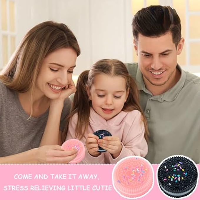 SSKHE Biscuit Stress Relief Toys, Biscuit Squeeze Toys, Taba Squeeze Toys, Anxiety Relief, Biscuit Pinching, Simulation, Decompression Toys, Fufu Taba Stress Ball, Squeeze Toy for - Image 5