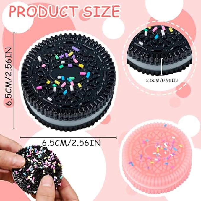 SSKHE Biscuit Stress Relief Toys, Biscuit Squeeze Toys, Taba Squeeze Toys, Anxiety Relief, Biscuit Pinching, Simulation, Decompression Toys, Fufu Taba Stress Ball, Squeeze Toy for - Image 2