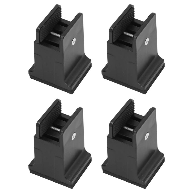 Heavy Duty Furniture Risers Black Adjustable Screw Clamp - Height Adjustment Bed Risers for Home Office Heavy Duty Furniture, Under-bed Storage - Image 2