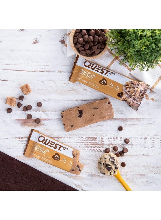 Quest Nutrition Chocolate Chip Cookie Dough - High Protein, Low Carb, Gluten Free, Keto Friendly, 2.12 Oz, 4 Count (Pack Of 5) - Image 4