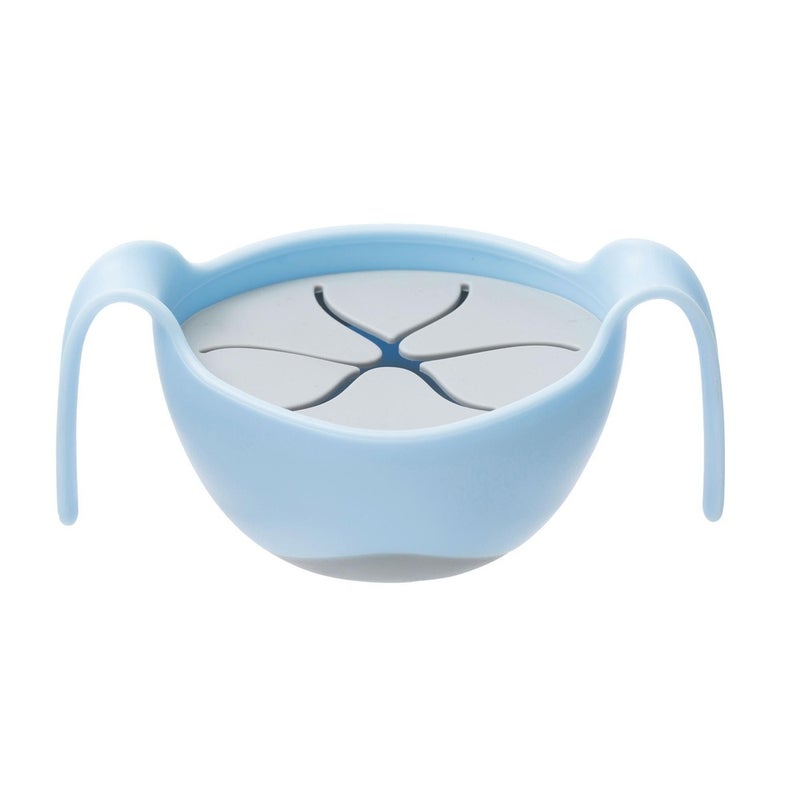 B.Box - Light Blue Bowl with One Silicone Straw Set - 405 - Image 2