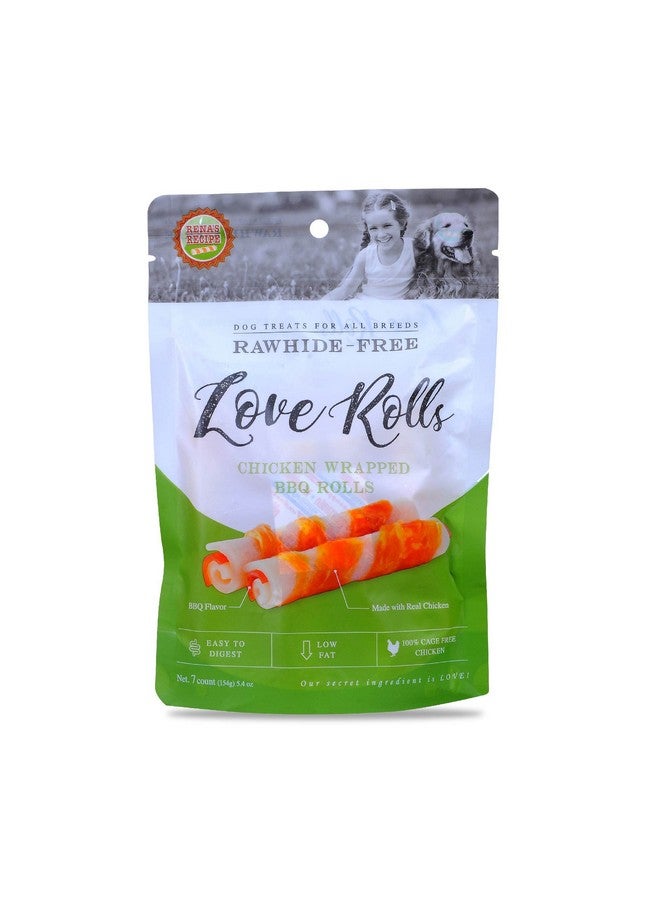 Rena 'S Love Chicken Wrapped Barbeque Rolls, 7 Pieces, Bbq-Flavoured, 308G (Pack Of 2) - Image 1