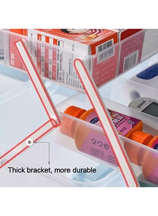 Premify Large Plastic Medical Box, Family Emergency Medical Travel Kit, Child Proof Medicine Organizer Pill Case With Compartments And Handle, Medicine/Jewelry Storage Organiser  - Image 4