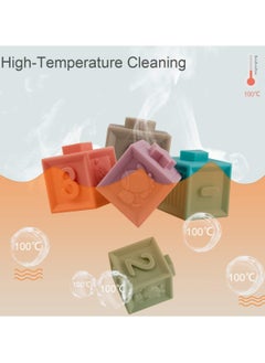 genernic Baby Blocks Soft Building Blocks Teethers Toy Educational Squeeze Play with Numbers Animals Shapes Textures - Sensory Montessori Toys Toddler Activities - Gifts for Boy Girl 6 9 12 18 Months 1 2 3 Year Old Birthday  - Image 4